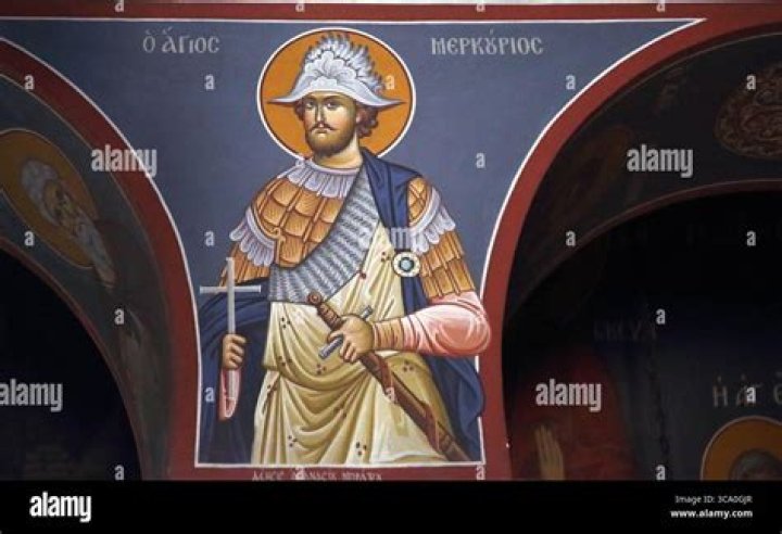 What is Saint Mercurius the patron saint of?