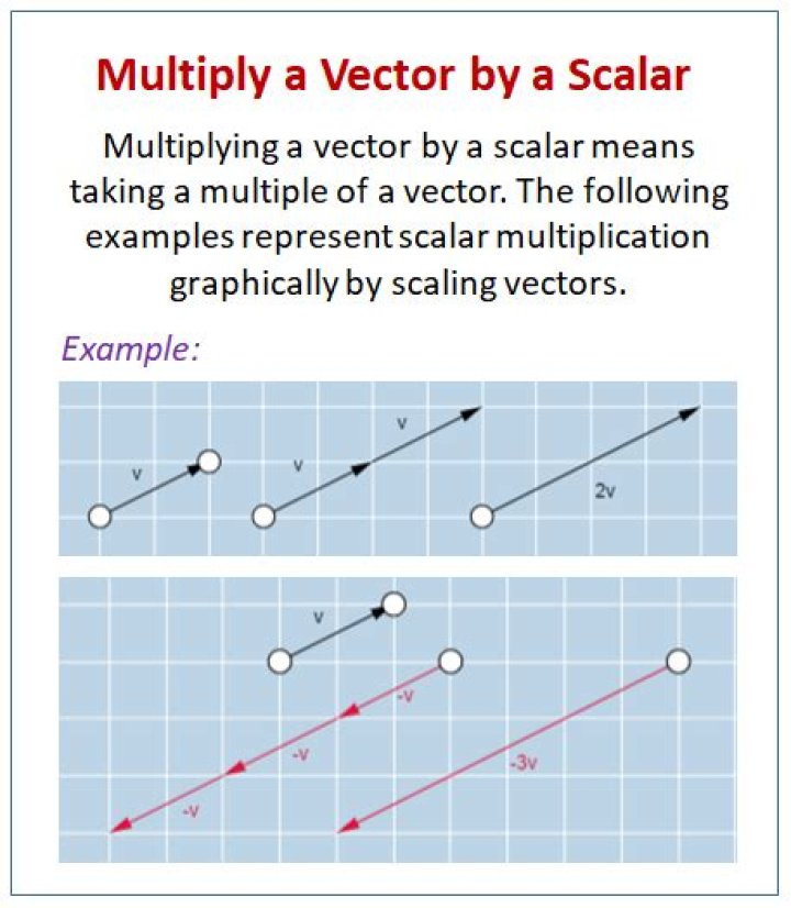 What is scalar multiplication in physics?