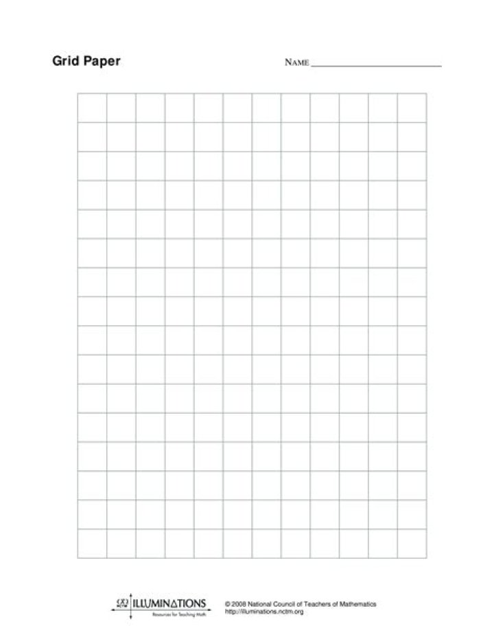 What is standard grid paper?