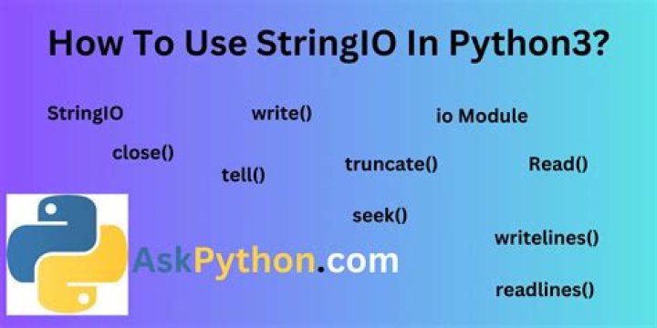 What is StringIO python3?