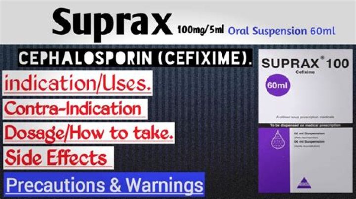 What is Suprax used to treat?