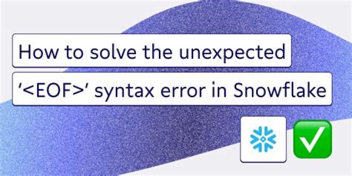 What is syntax error unexpected end of file?
