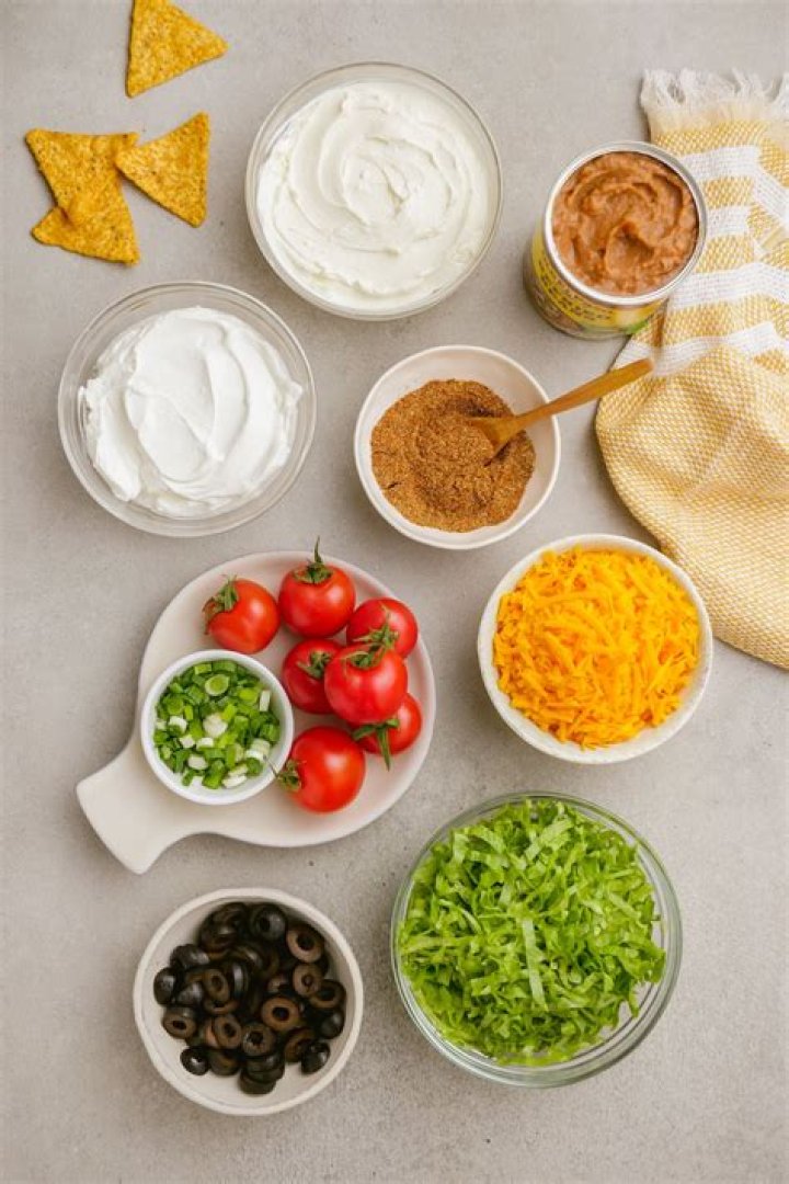 What is taco dip made of?