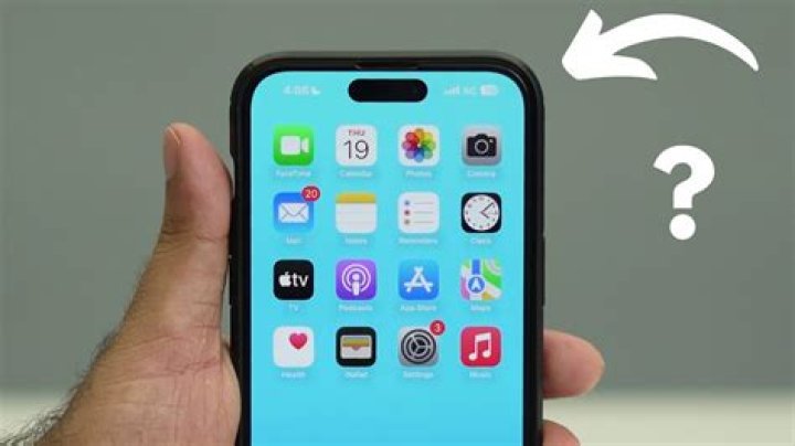 What is the bar at the top of iPhone?
