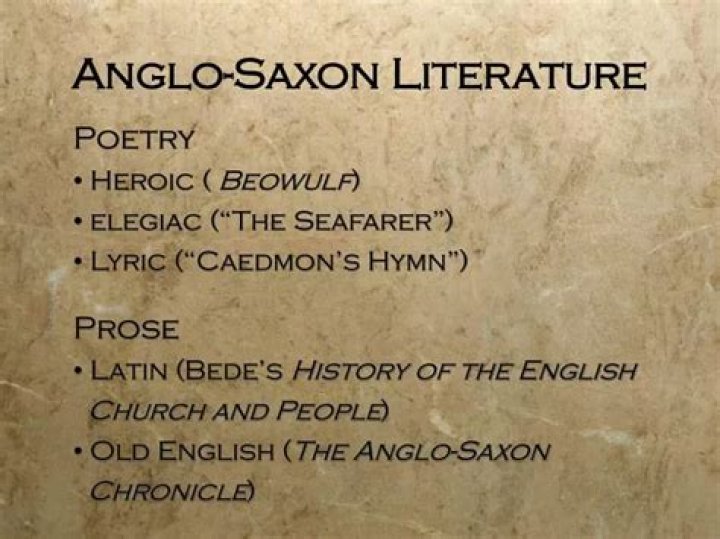 What is the best example of Anglo-Saxon literature?