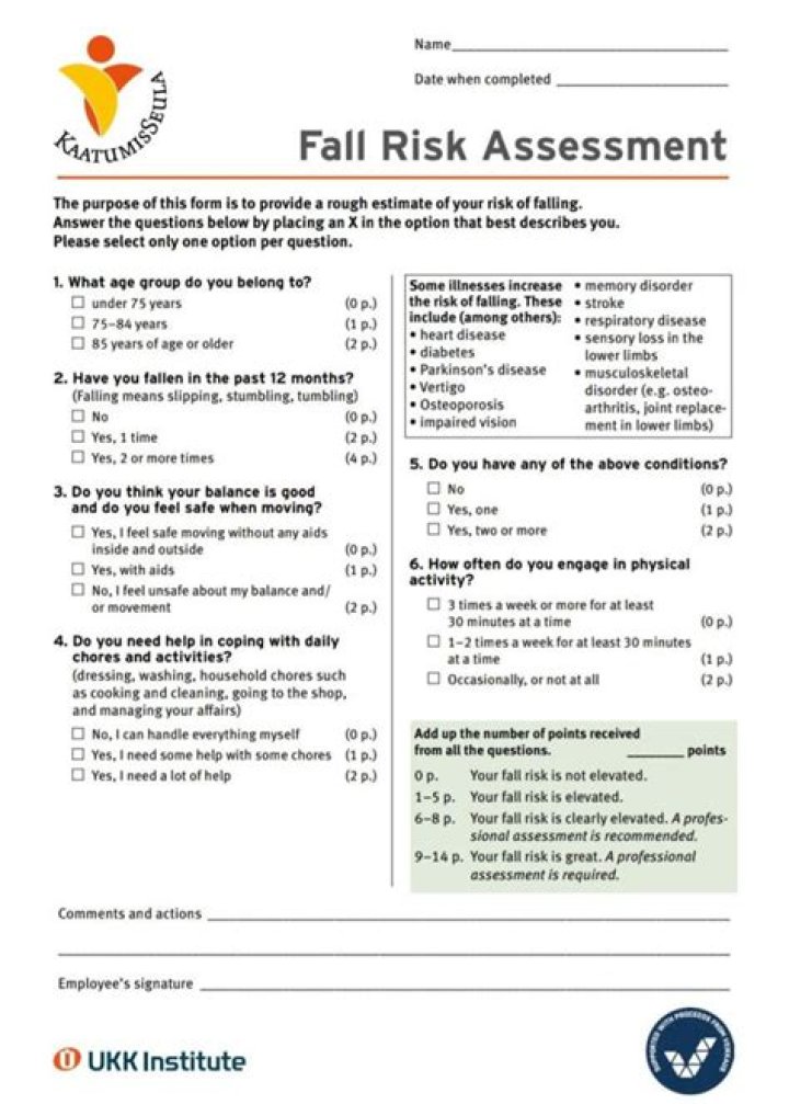 What is the best fall assessment tool?