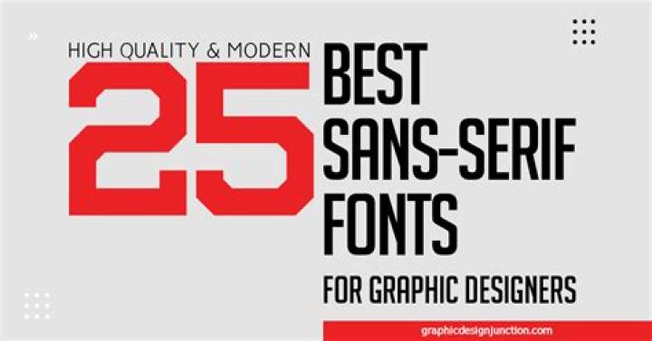 What is the best free sans serif font to use?