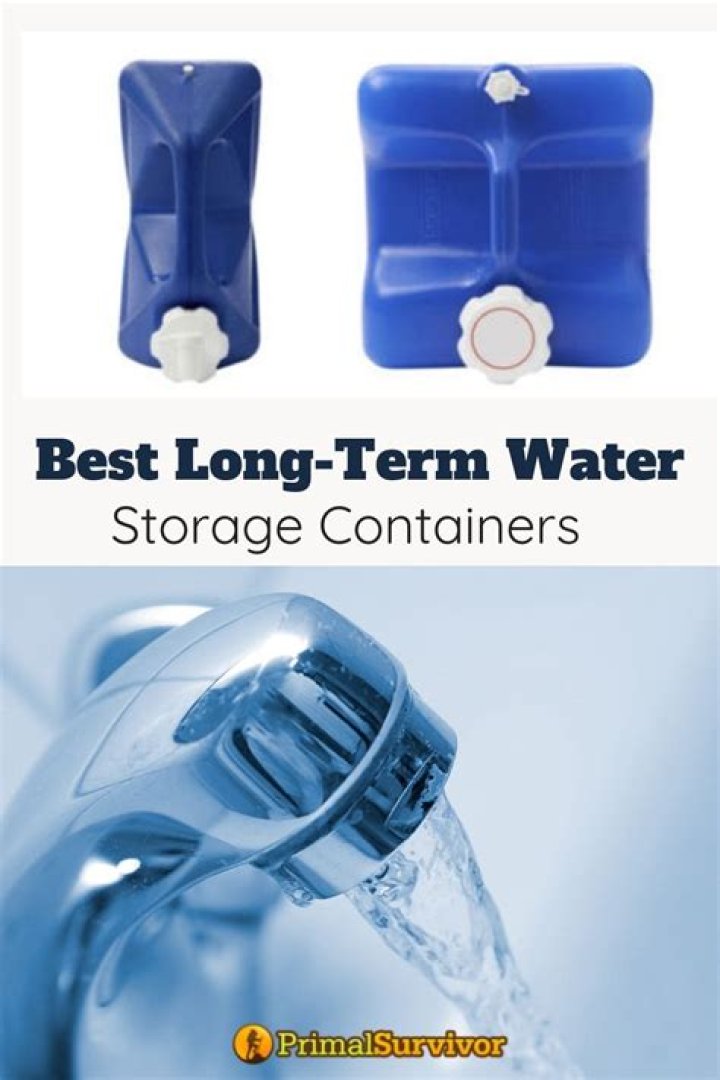What is the best long term storage for water?