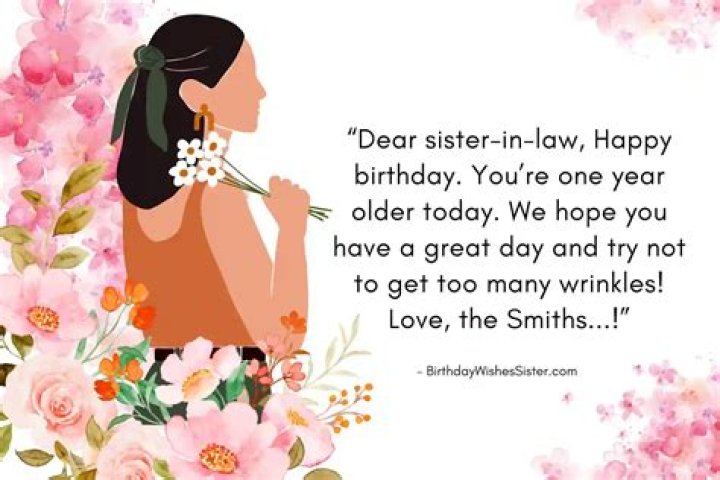 What is the best message for birthday sister in law?