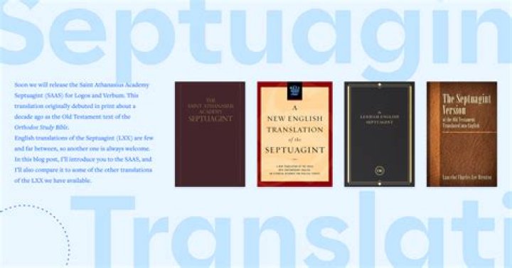 What is the best translation of the Septuagint?