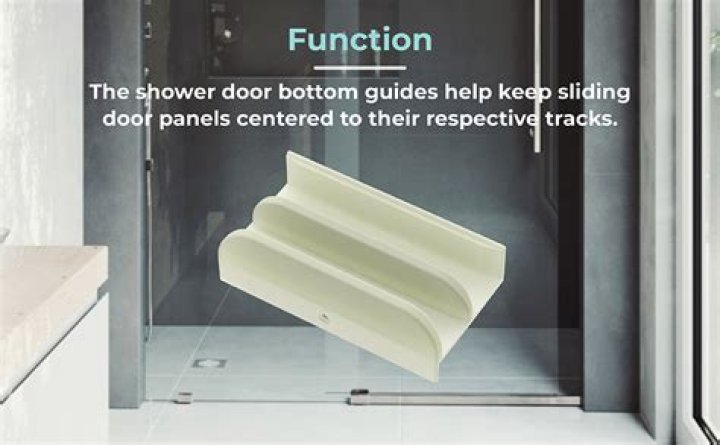 What is the bottom part of a shower door called?
