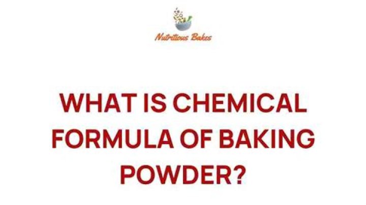 What is the chemical formula of baking powder?