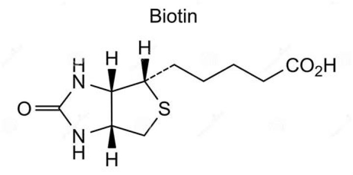What is the chemical structure of biotin?