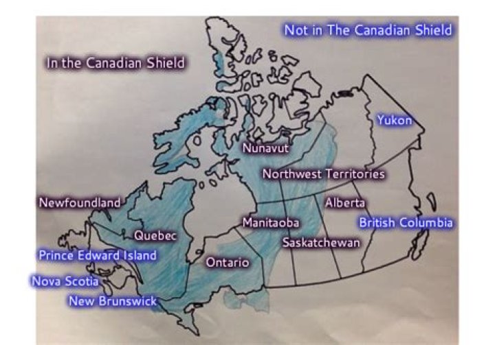 What is the climate in the Canadian Shield in Canada?