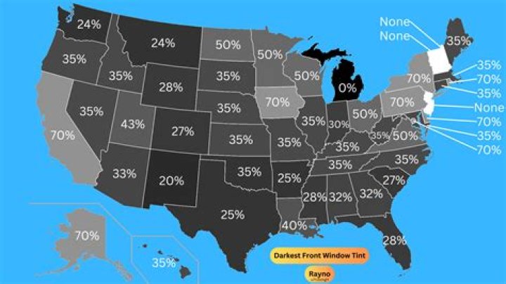 What is the darkest legal tint in Ohio?
