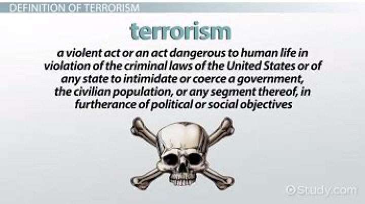 What is the definition of terrorism in politics?