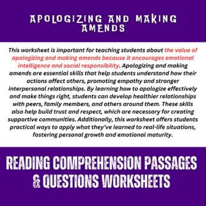 What is the difference between apologizing and making amends?