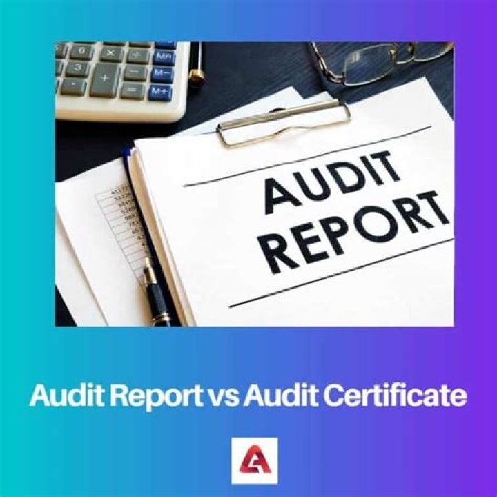 What is the difference between audit certificate and audit report?