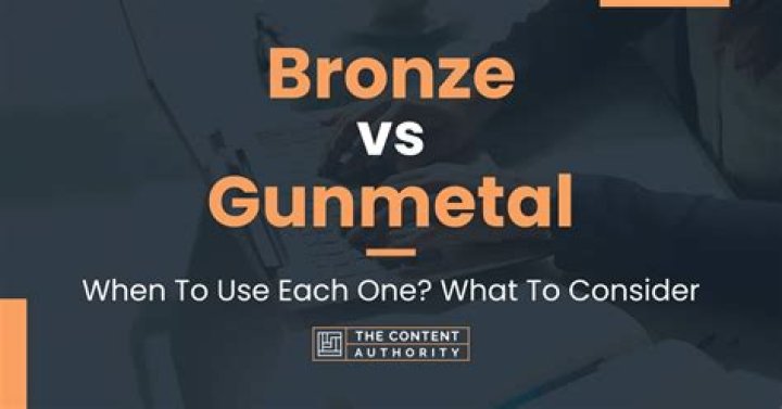 What is the difference between bronze and gunmetal?