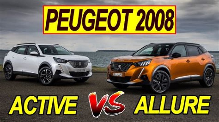 What is the difference between Peugeot 208 Active and Allure?