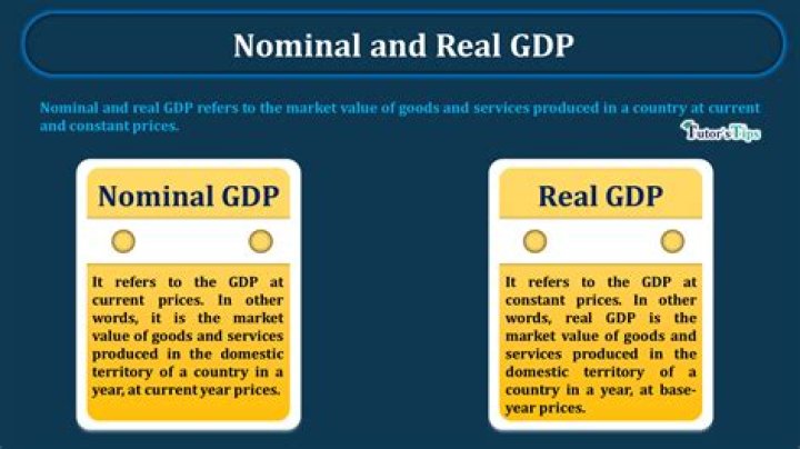 What is the difference between real GDP and nominal GDP?