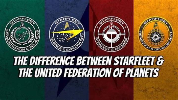 What is the difference between Starfleet and the Federation?