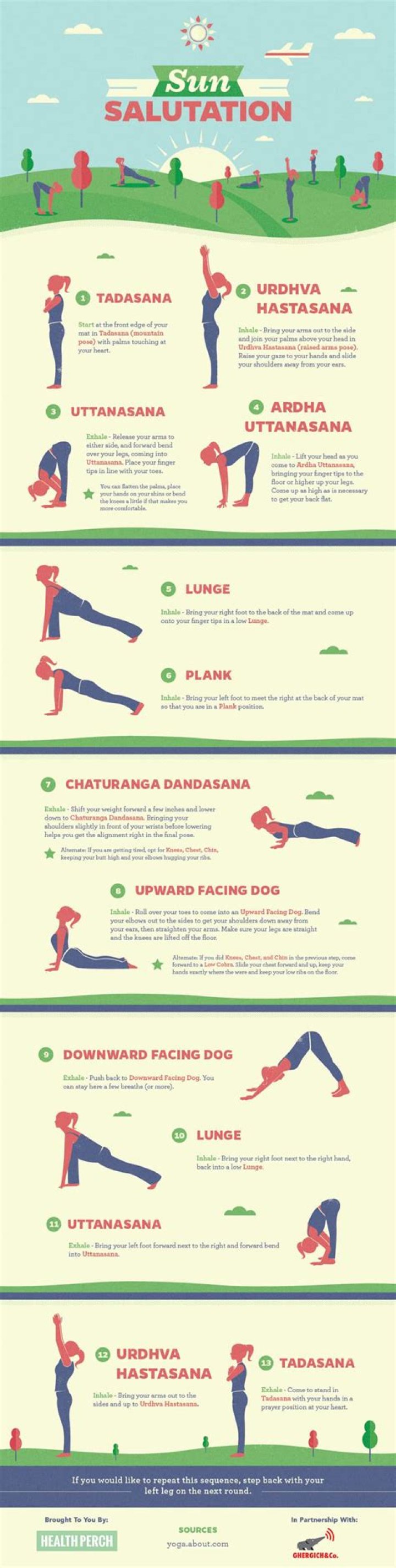What is the difference between Vinyasa and sun salutation?