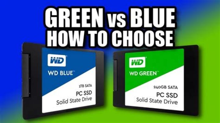 What is the difference between WD Green and WD Blue?