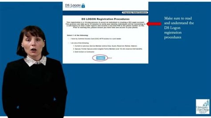 What is the DS Logon self-service site?