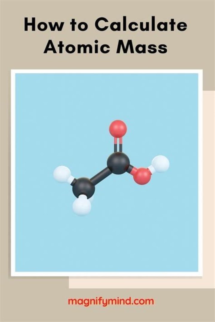 What is the easiest way to calculate atomic mass?