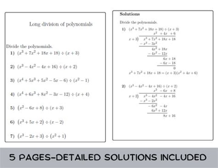 What is the easiest way to long divide polynomials?