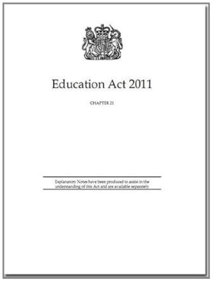 What is the Education Act 2011 UK?