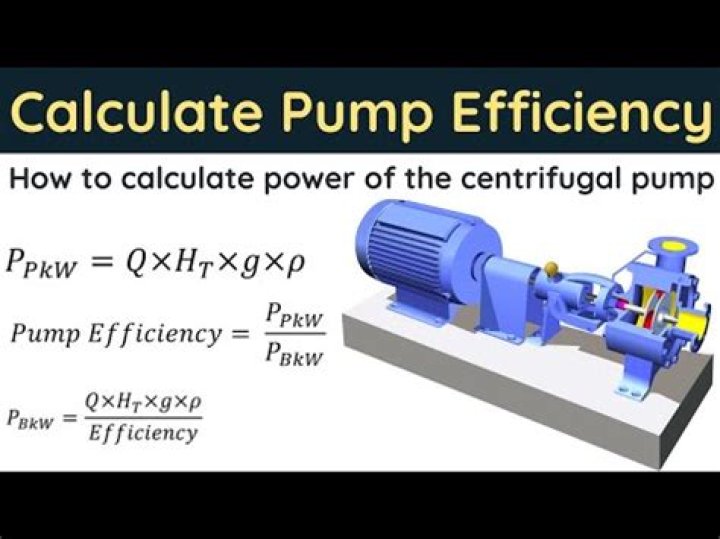 What is the efficiency of a pump?