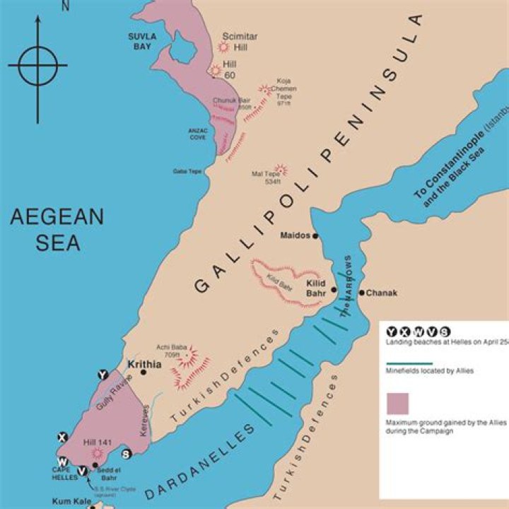 What is the exact location of the Gallipoli Campaign?