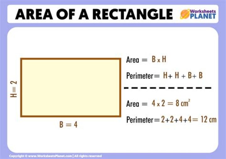 What is the formula for area of a rectangular?