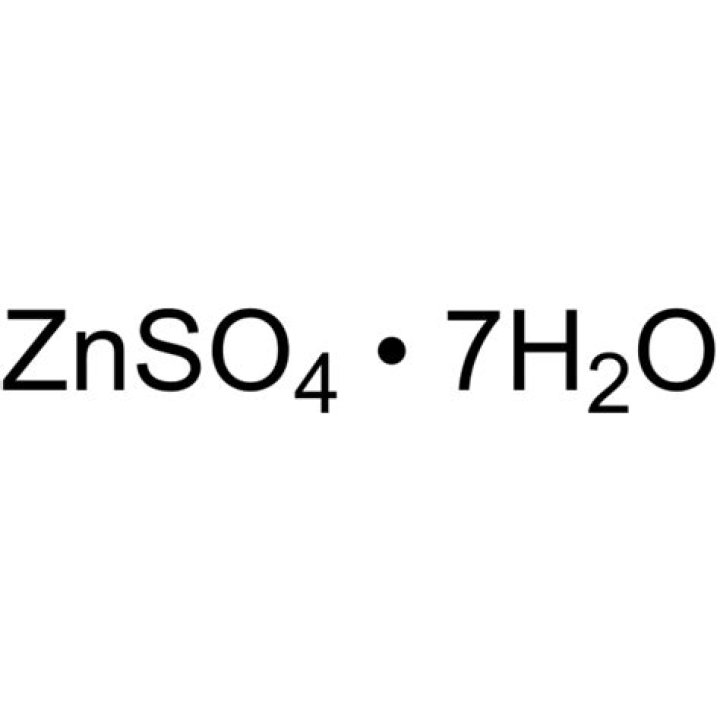 What is the formula for zinc sulfate heptahydrate?