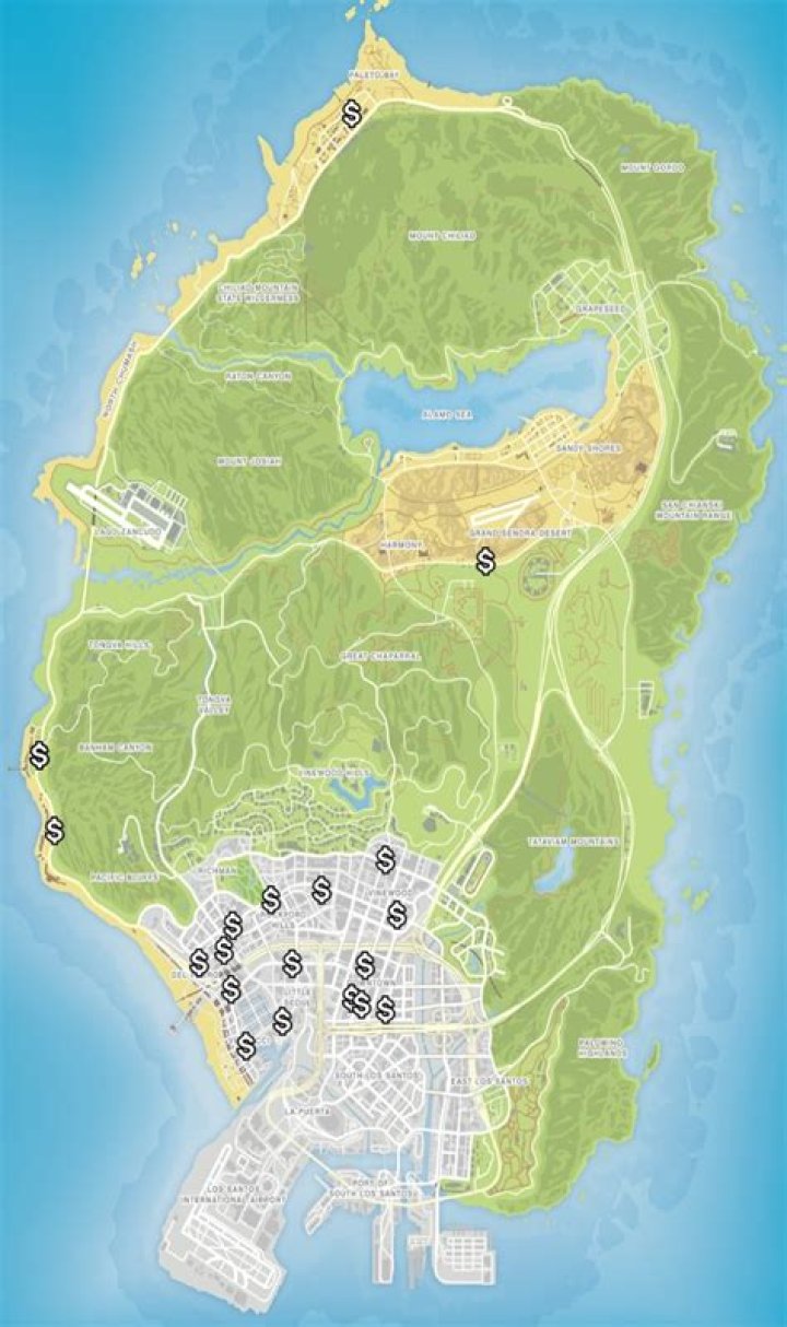 What is the GTA 5 map called?