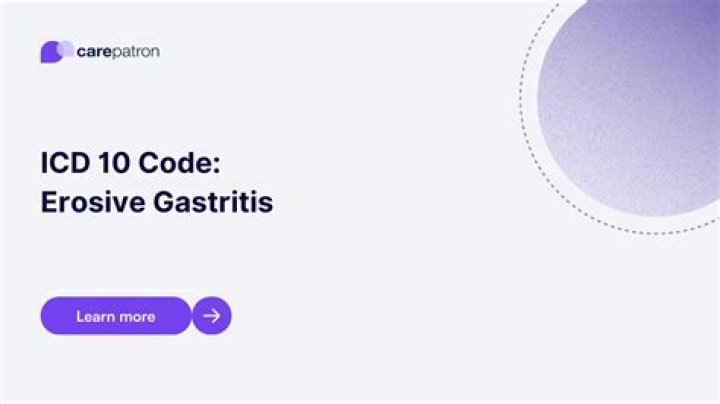 What is the ICD-10 code for erosive Gastropathy?