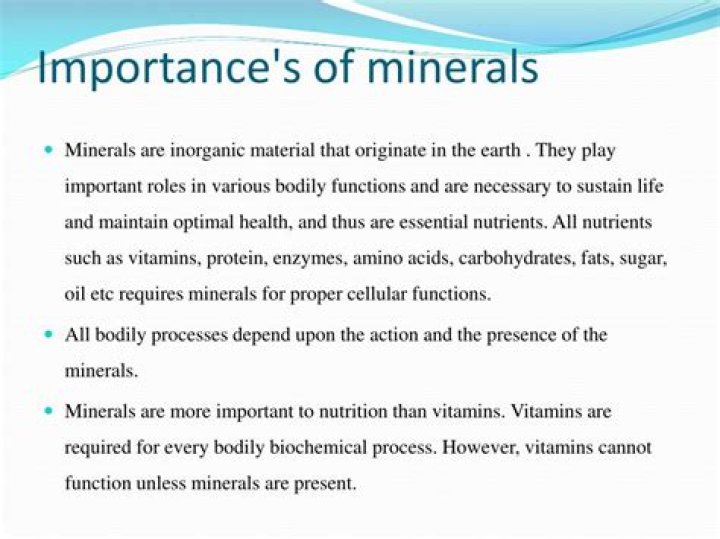 What is the importance of minerals in the society?
