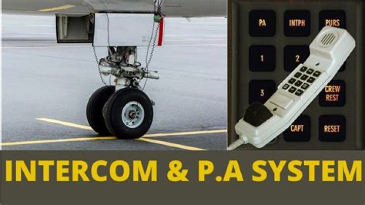 What is the intercom called in an airplane?