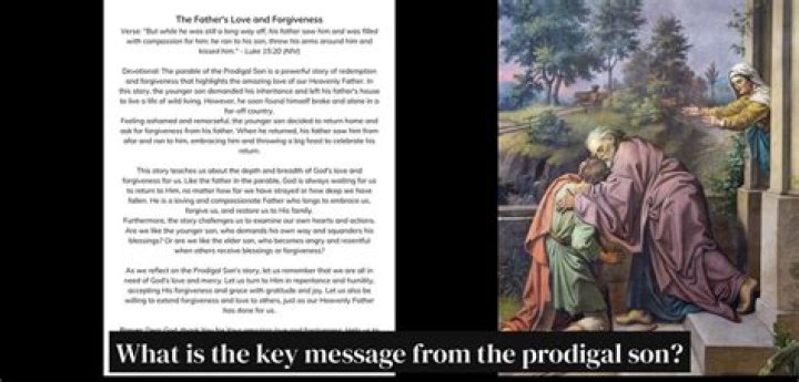 What is the key message of the parable?