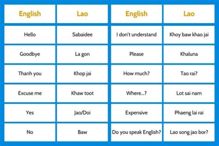 What is the main language of Laos?