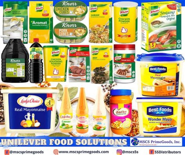What is the main product of Unilever?