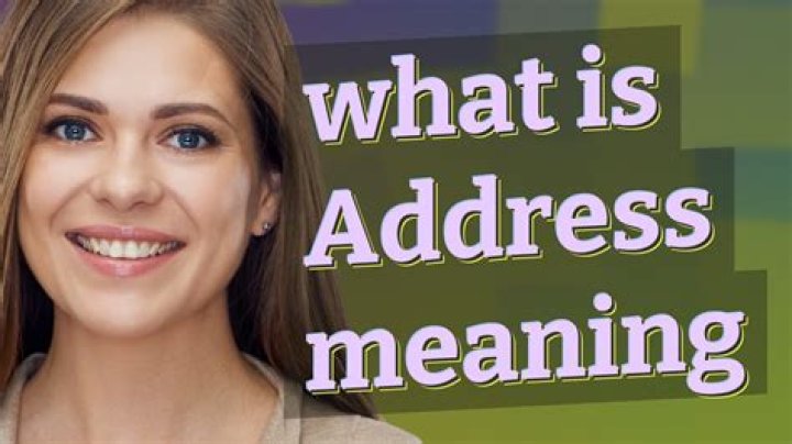 What is the meaning of address unknown?
