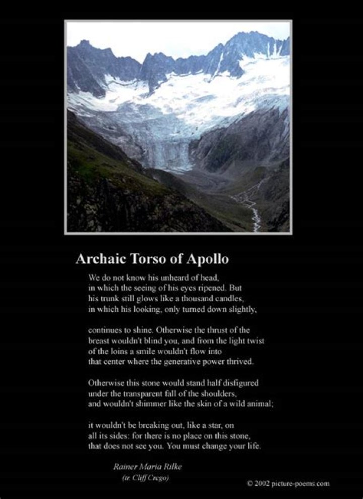 What is the meaning of the poem Archaic Torso of Apollo?