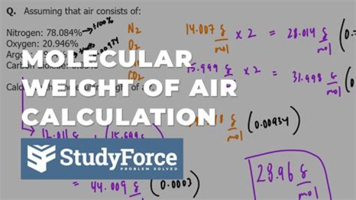 What is the molecular weight of air in English units?