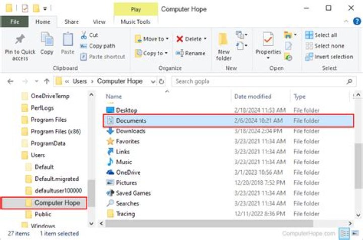 What is the My Documents folder?