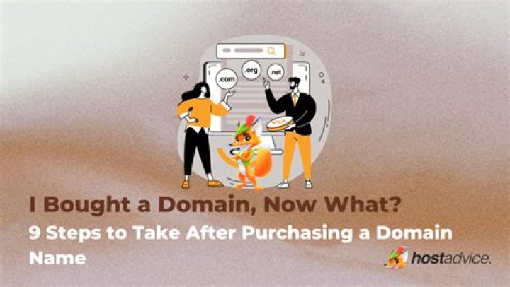 What is the next step after purchasing a domain name?