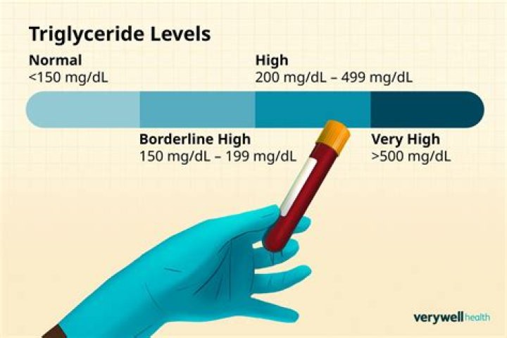 What is the normal range for triglycerides?