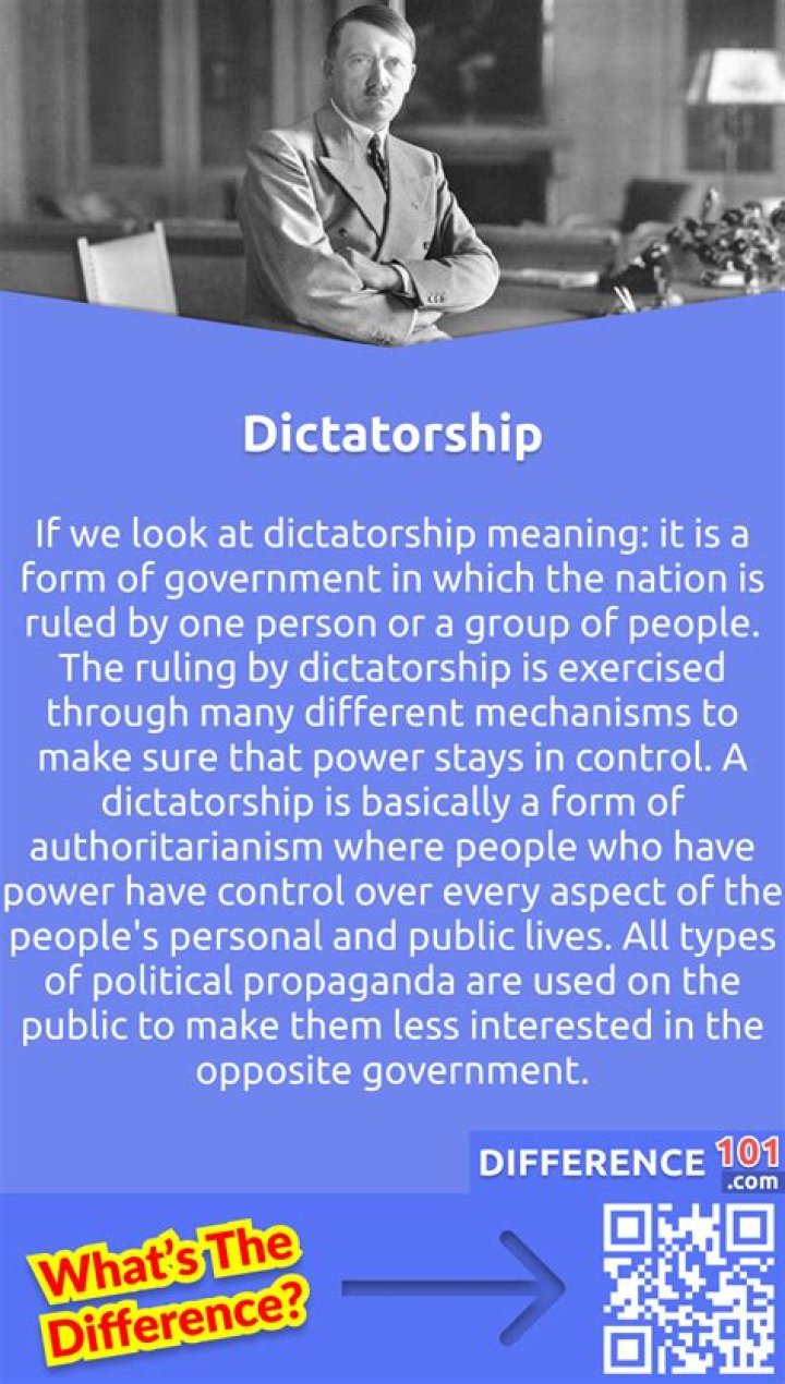 What is the opposite of a dictatorship?